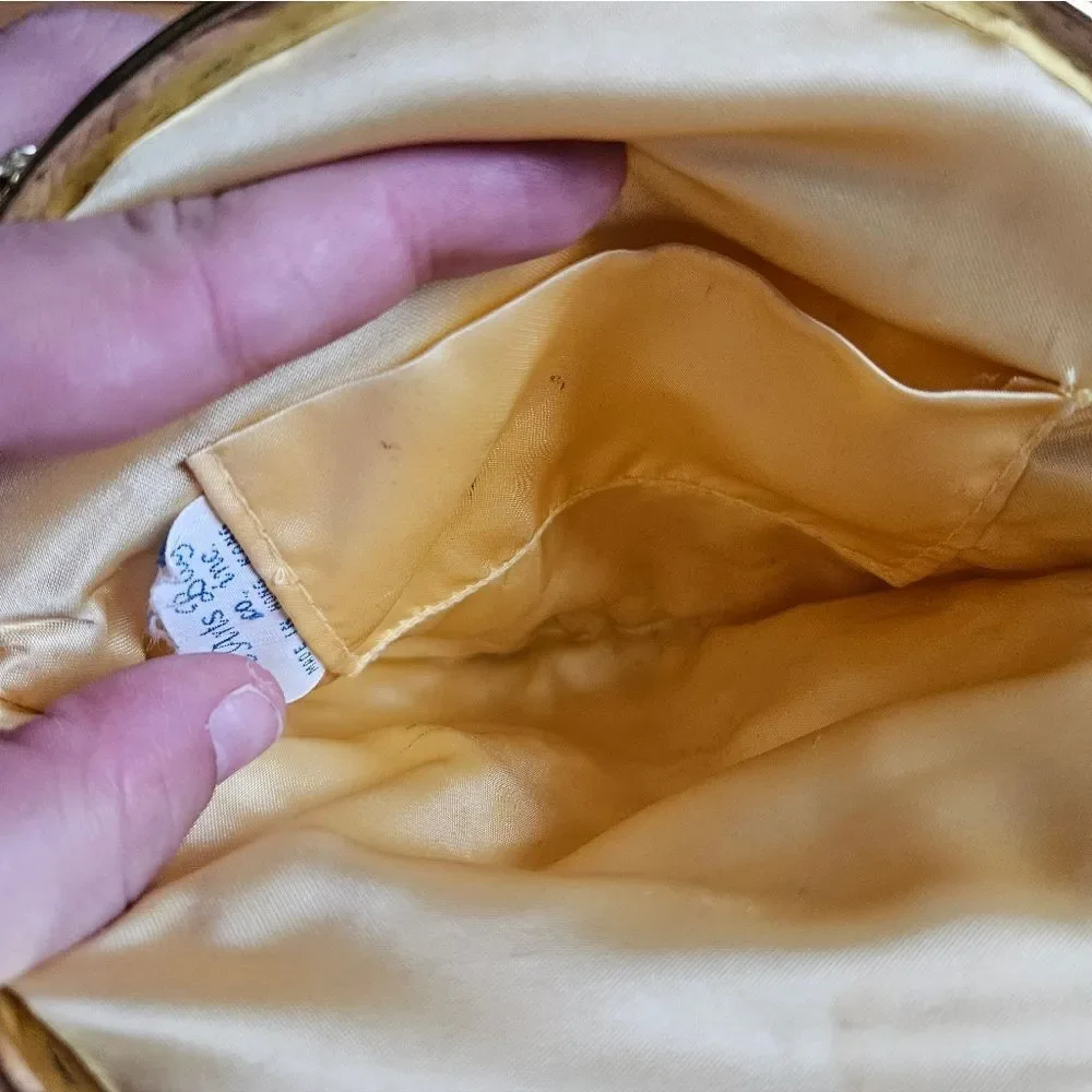 Vintage Fine Arts Gold Sequin Clutch